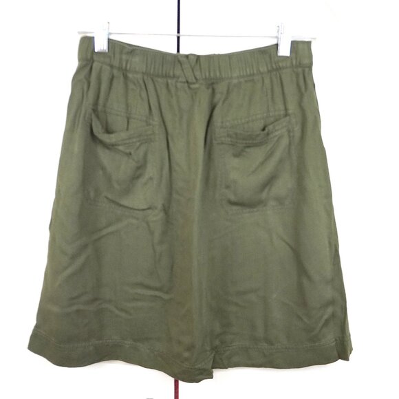 Nordstrom (BP) "Aline" Button Twill Skirt in "Olive Burnt" - Picture 8 of 8